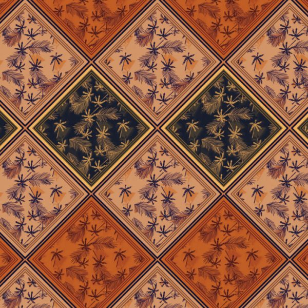 Stretch Dreamweave Mesh-Coconut Trees