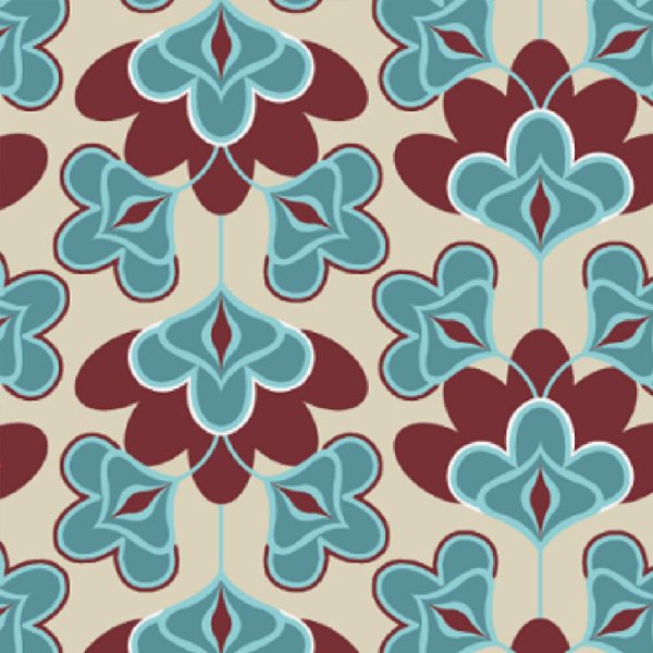 Cream Luster Satin-Clover flowers